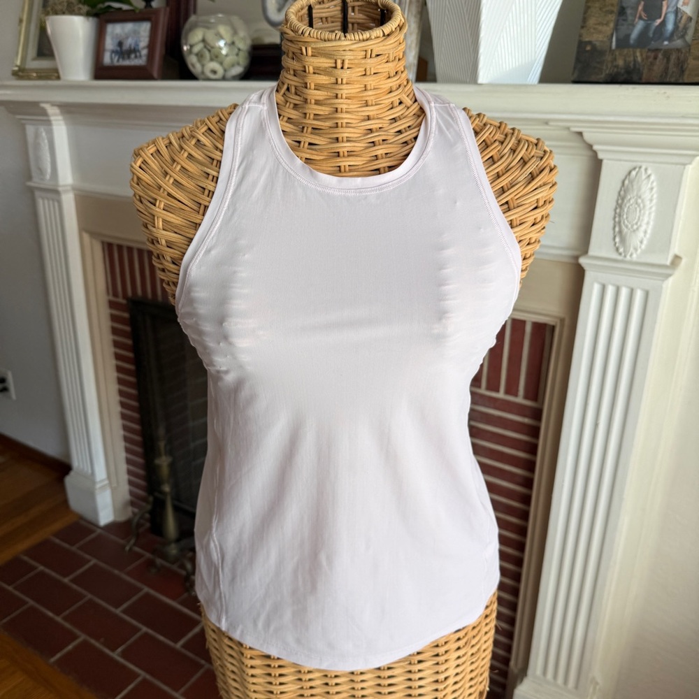 Athleta light pink racerback athletic tank top xxs